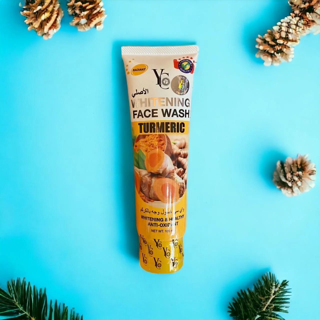 YC Turmeric Face Wash – Brightening and Purifying Natural Cleanser for All: Men, Women, Boys, and Girls